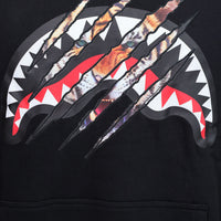 SCRATCHED REGULAR HOODIE BLACK