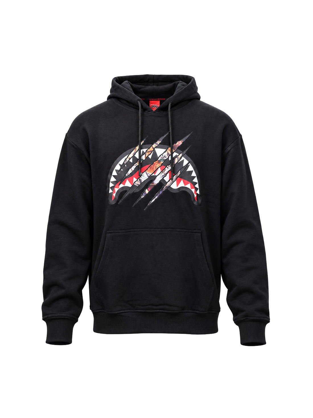 SCRATCHED REGULAR HOODIE BLACK