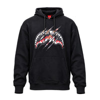 SCRATCHED REGULAR HOODIE BLACK