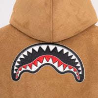 SADDLE STITCHING FAUX SHEEPSKIN JACKET NATURAL