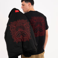 BLACK PUFFER MONOGRAM TEDDY JACKET