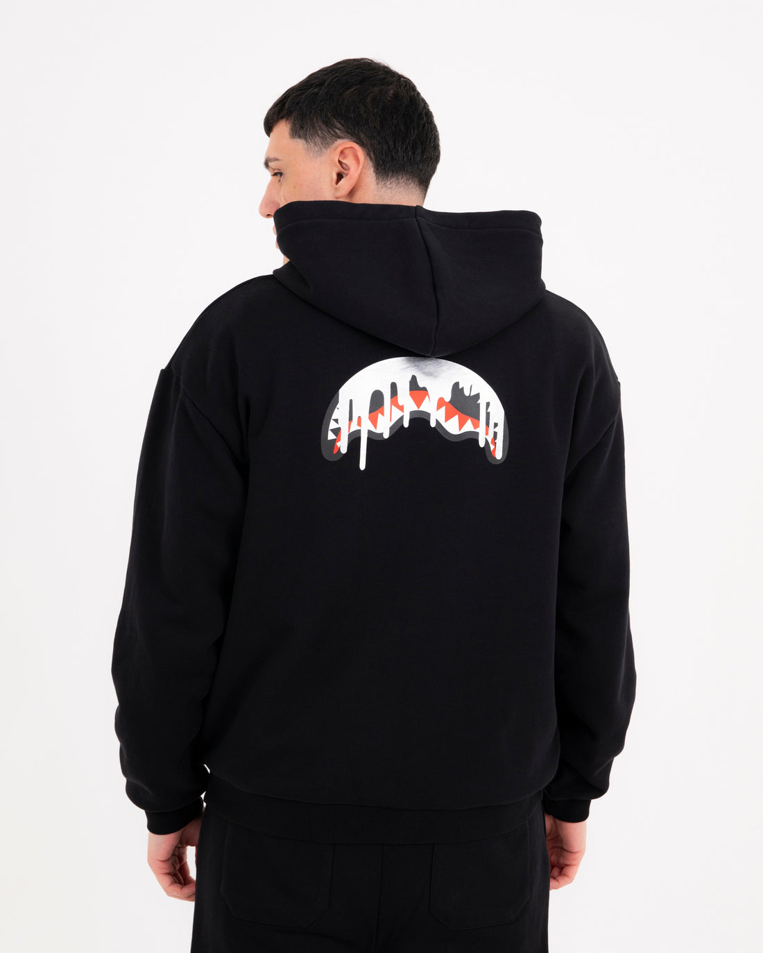 SILVER DRIP SMOOTH PERFECT FULL-ZIP HOODIE