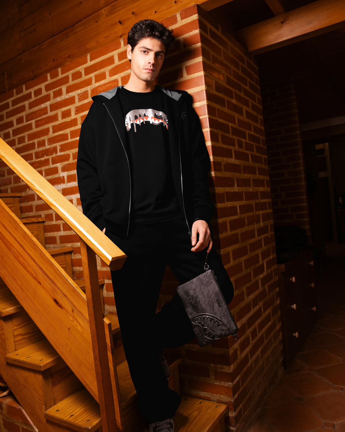 SILVER DRIP SMOOTH PERFECT FULL-ZIP HOODIE