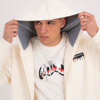 SILVER DRIP SMOOTH PERFECT FULL-ZIP HOODIE