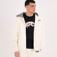 SILVER DRIP SMOOTH PERFECT FULL-ZIP HOODIE