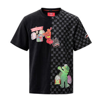 THROW IT TO ME DRIP CHECKERED SPLIT REGULAR T-SHIRT