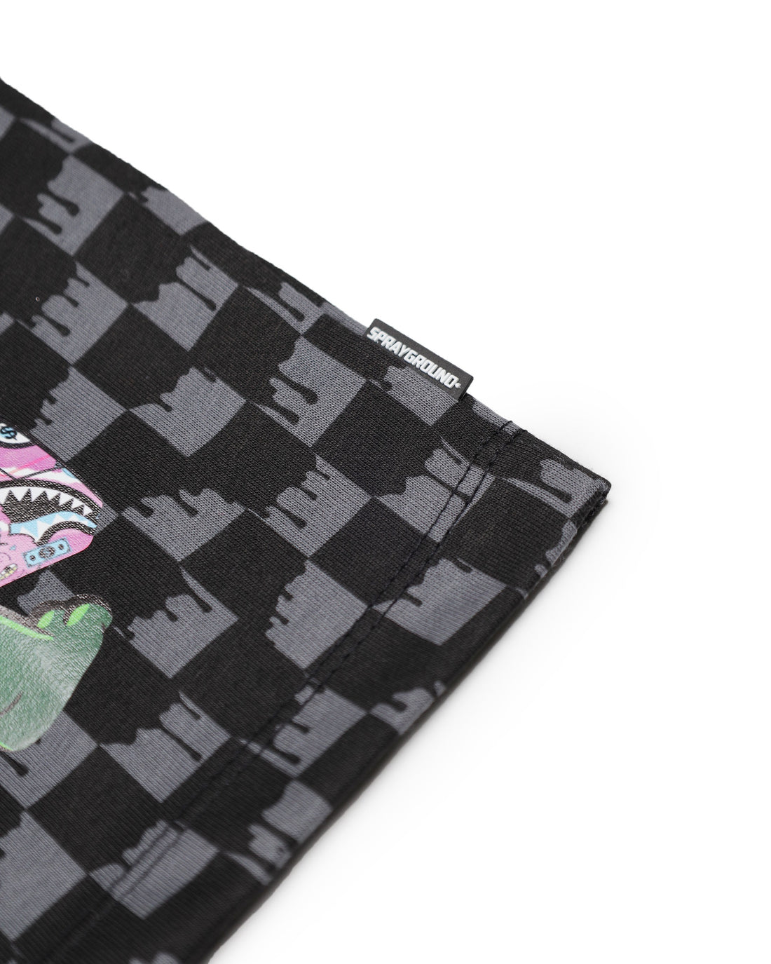 THROW IT TO ME DRIP CHECKERED SPLIT REGULAR T-SHIRT