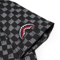 THROW IT TO ME DRIP CHECKERED SPLIT REGULAR T-SHIRT