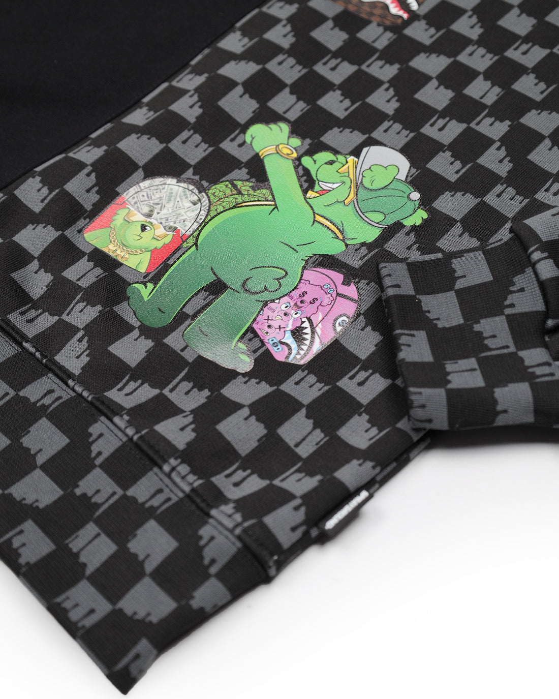 THROW IT TO ME DRIP CHECKERED SPLIT REGULAR CREWNECK