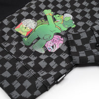 THROW IT TO ME DRIP CHECKERED SPLIT REGULAR CREWNECK