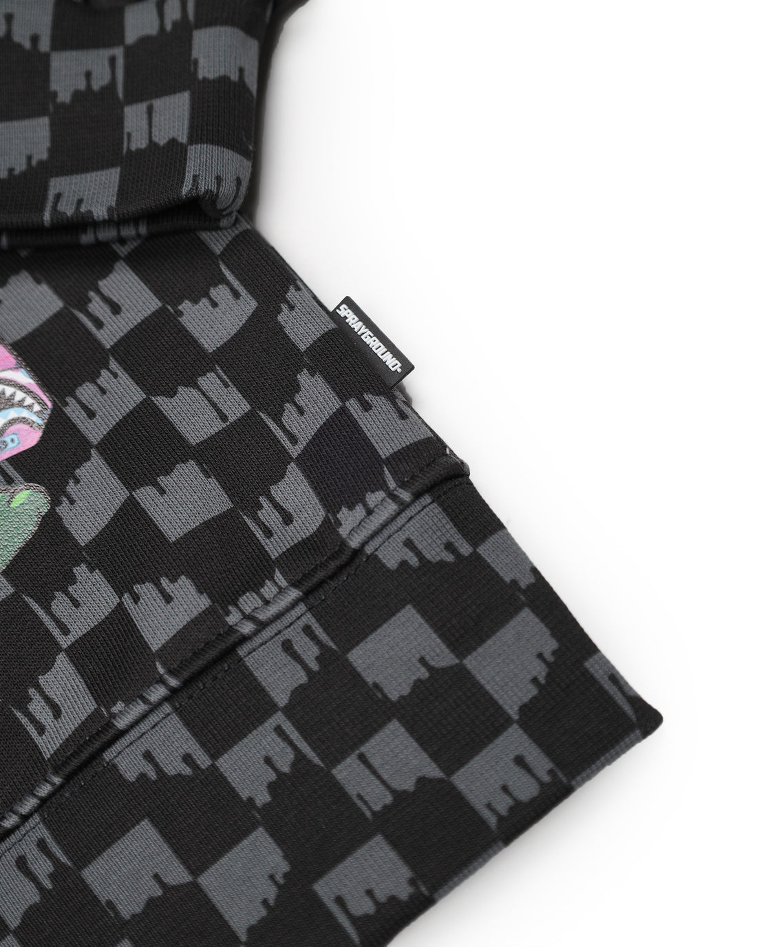 THROW IT TO ME DRIP CHECKERED SPLIT REGULAR CREWNECK
