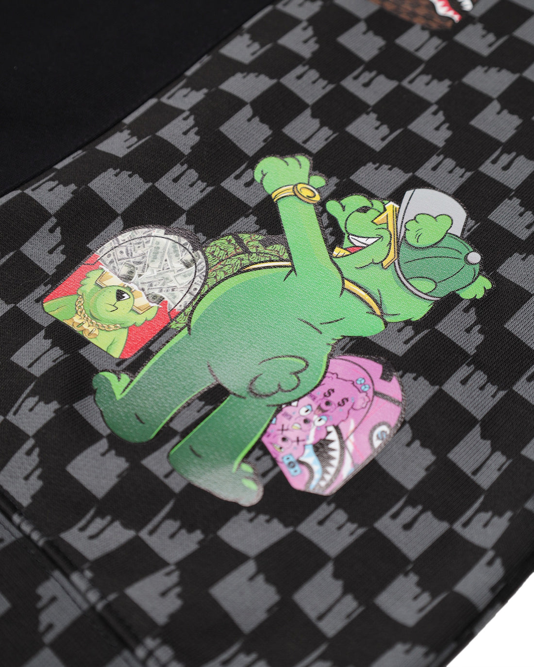 THROW IT TO ME DRIP CHECKERED SPLIT REGULAR CREWNECK