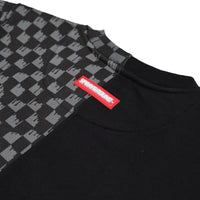 THROW IT TO ME DRIP CHECKERED SPLIT REGULAR CREWNECK