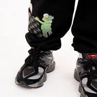 THROW IT TO ME DRIP CHECKERED SPLIT BAGGY PANTS