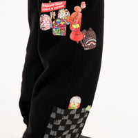 THROW IT TO ME DRIP CHECKERED SPLIT BAGGY PANTS