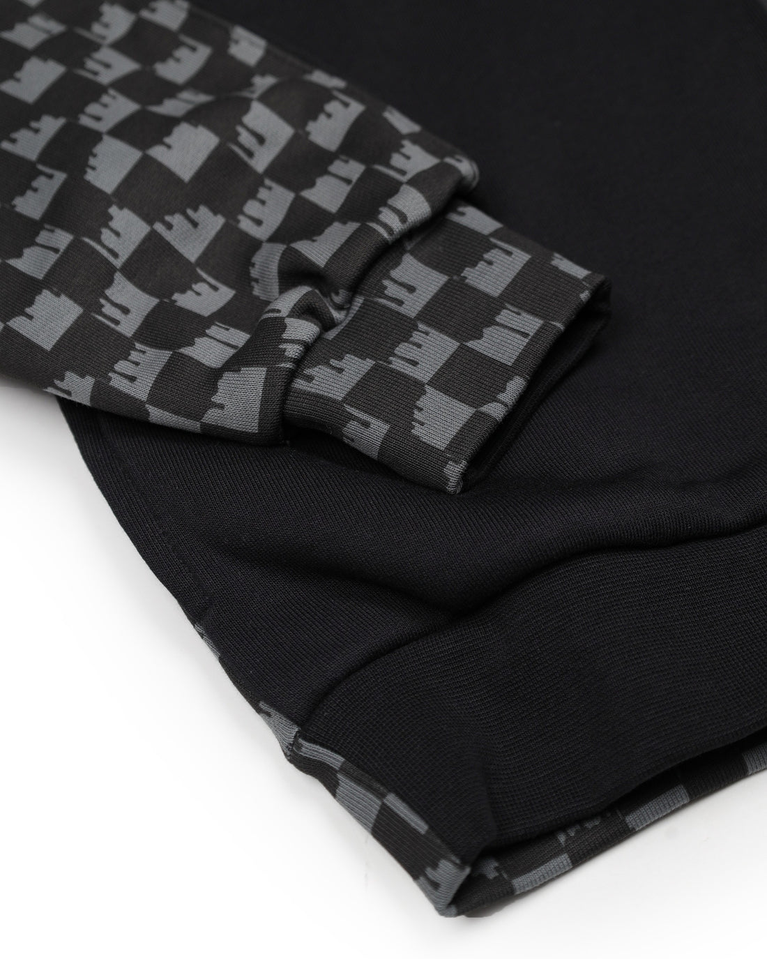 THROW IT TO ME DRIP CHECKERED SPLIT OVER FULL-ZIP HOODIE
