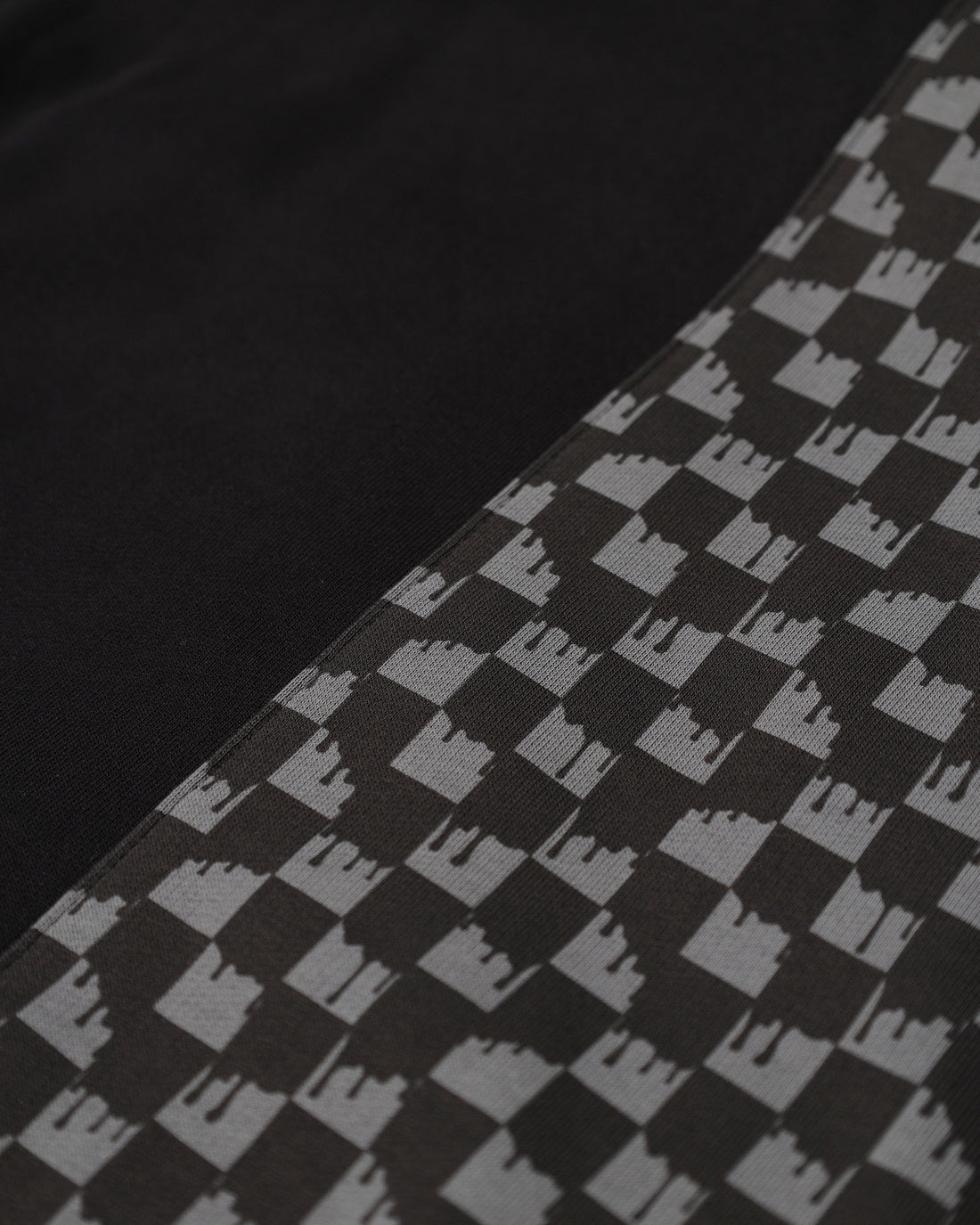 THROW IT TO ME DRIP CHECKERED SPLIT OVER FULL-ZIP HOODIE