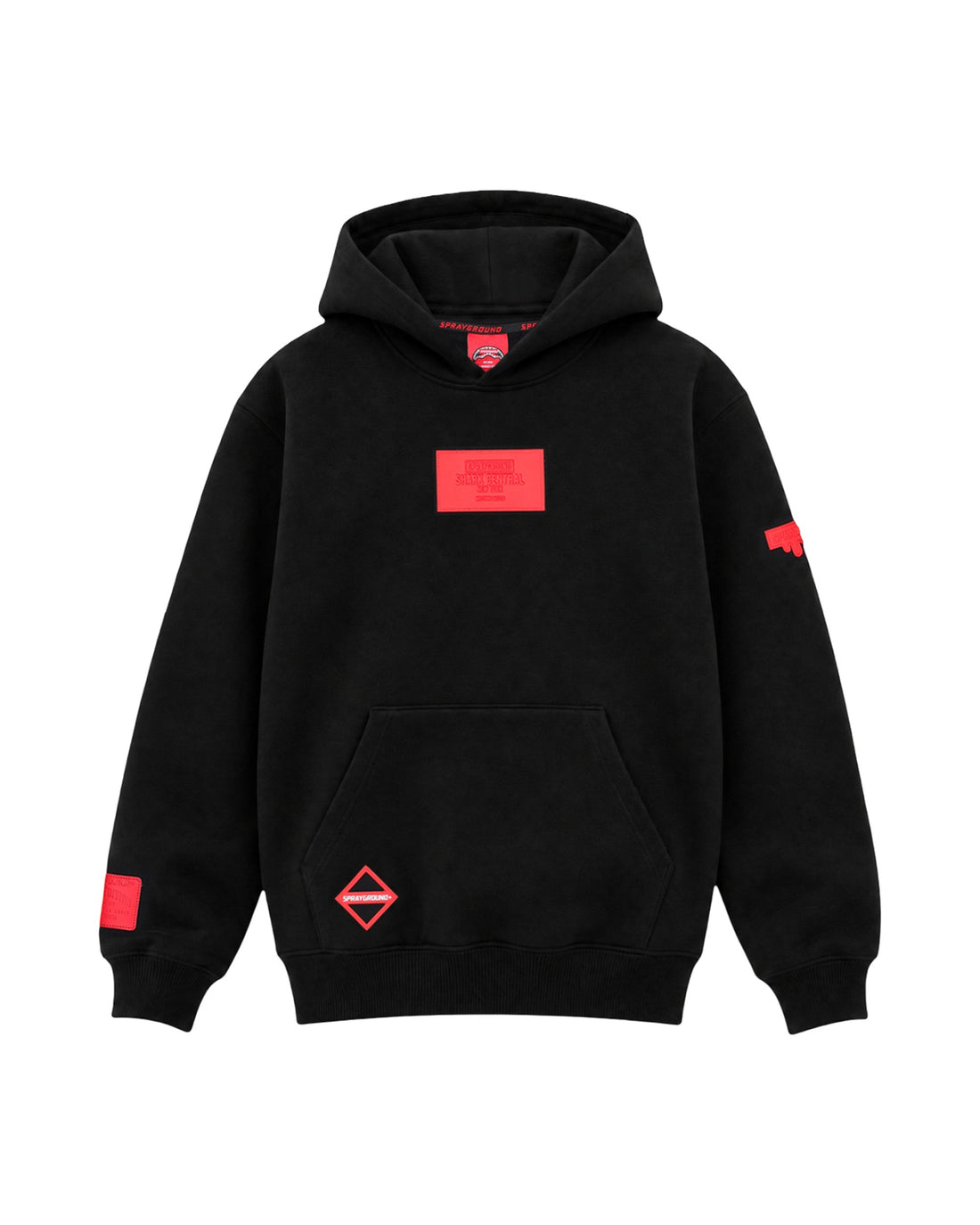 TOUCH OF RED REGULAR HOODIE BLACK