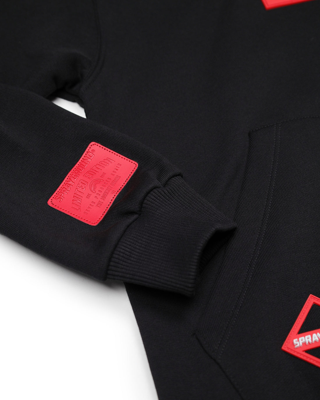 TOUCH OF RED REGULAR HOODIE BLACK