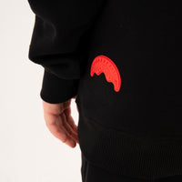 TOUCH OF RED REGULAR HOODIE BLACK