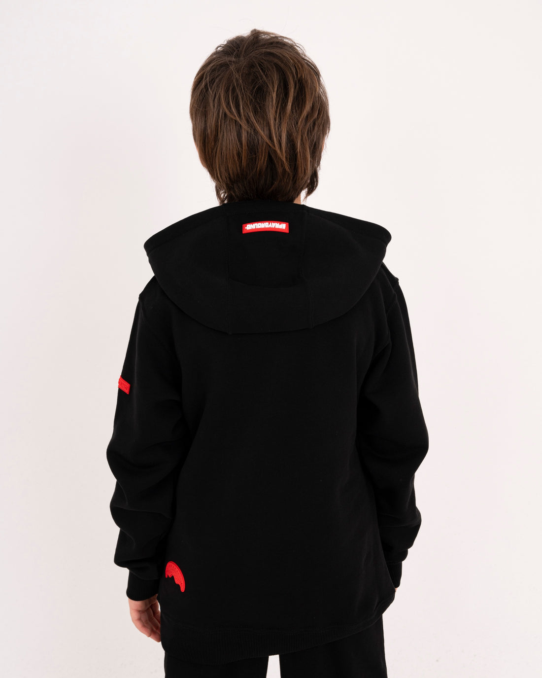 TOUCH OF RED REGULAR HOODIE BLACK