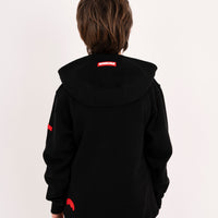 TOUCH OF RED REGULAR HOODIE BLACK