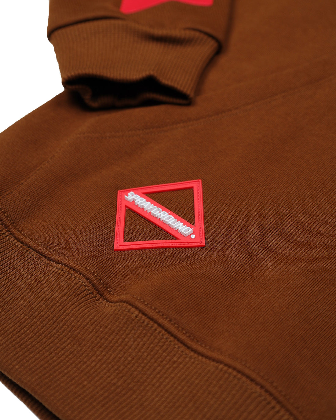 TOUCH OF RED REGULAR HOODIE BROWN