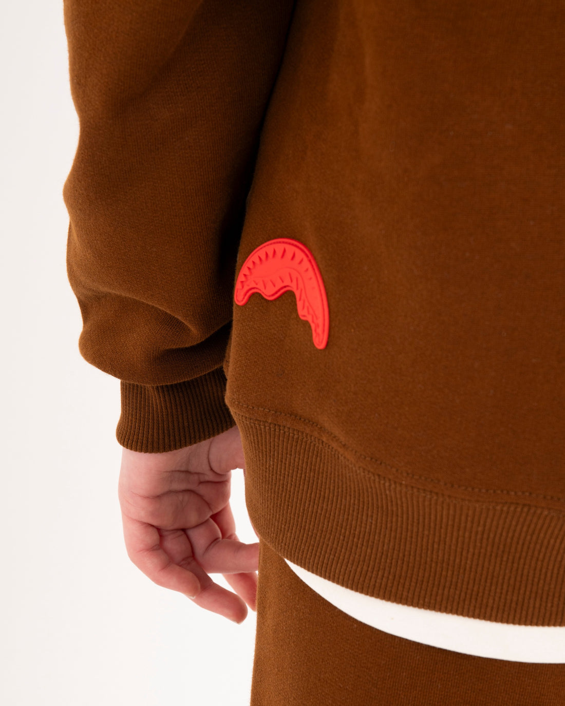 TOUCH OF RED REGULAR HOODIE BROWN