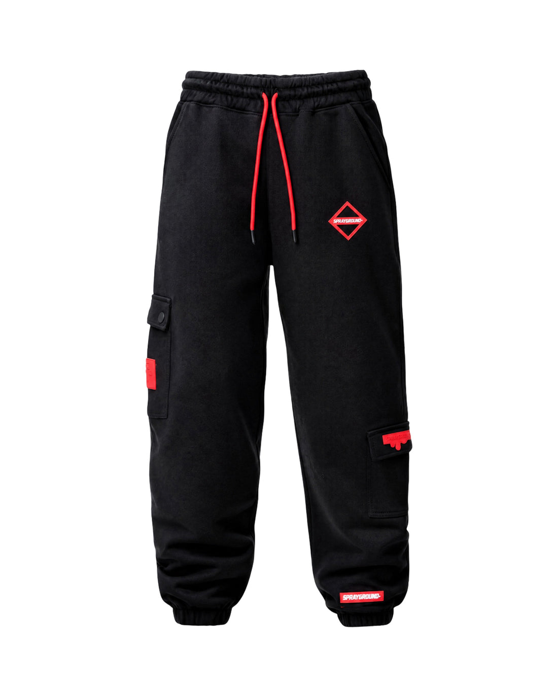 TOUCH OF RED BAGGY PANTS BLACK
