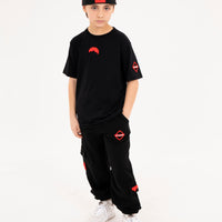 TOUCH OF RED BAGGY PANTS BLACK