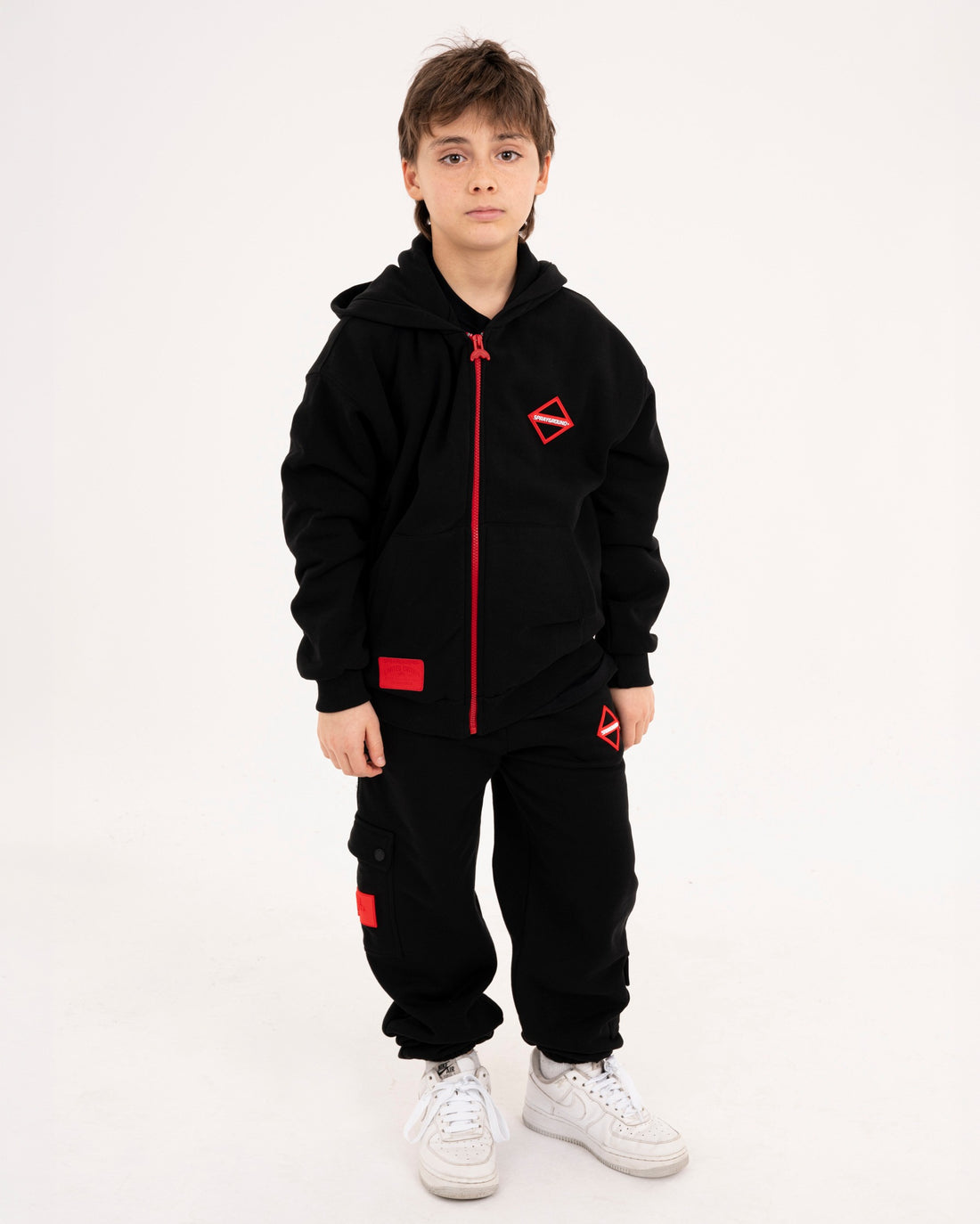 TOUCH OF RED BAGGY PANTS BLACK