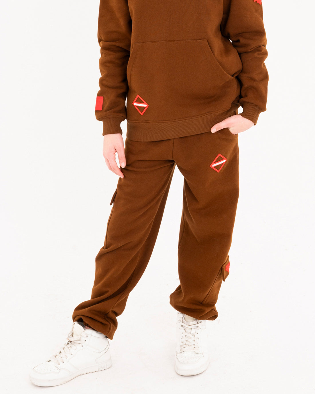 TOUCH OF RED BAGGY PANTS BROWN