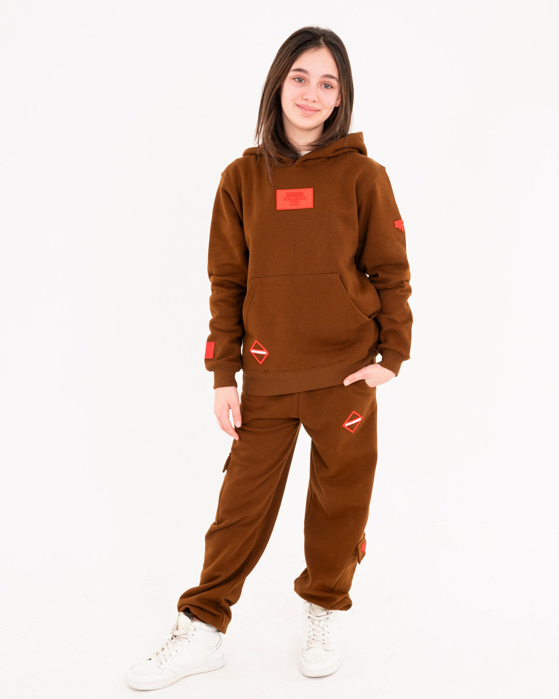 TOUCH OF RED BAGGY PANTS BROWN