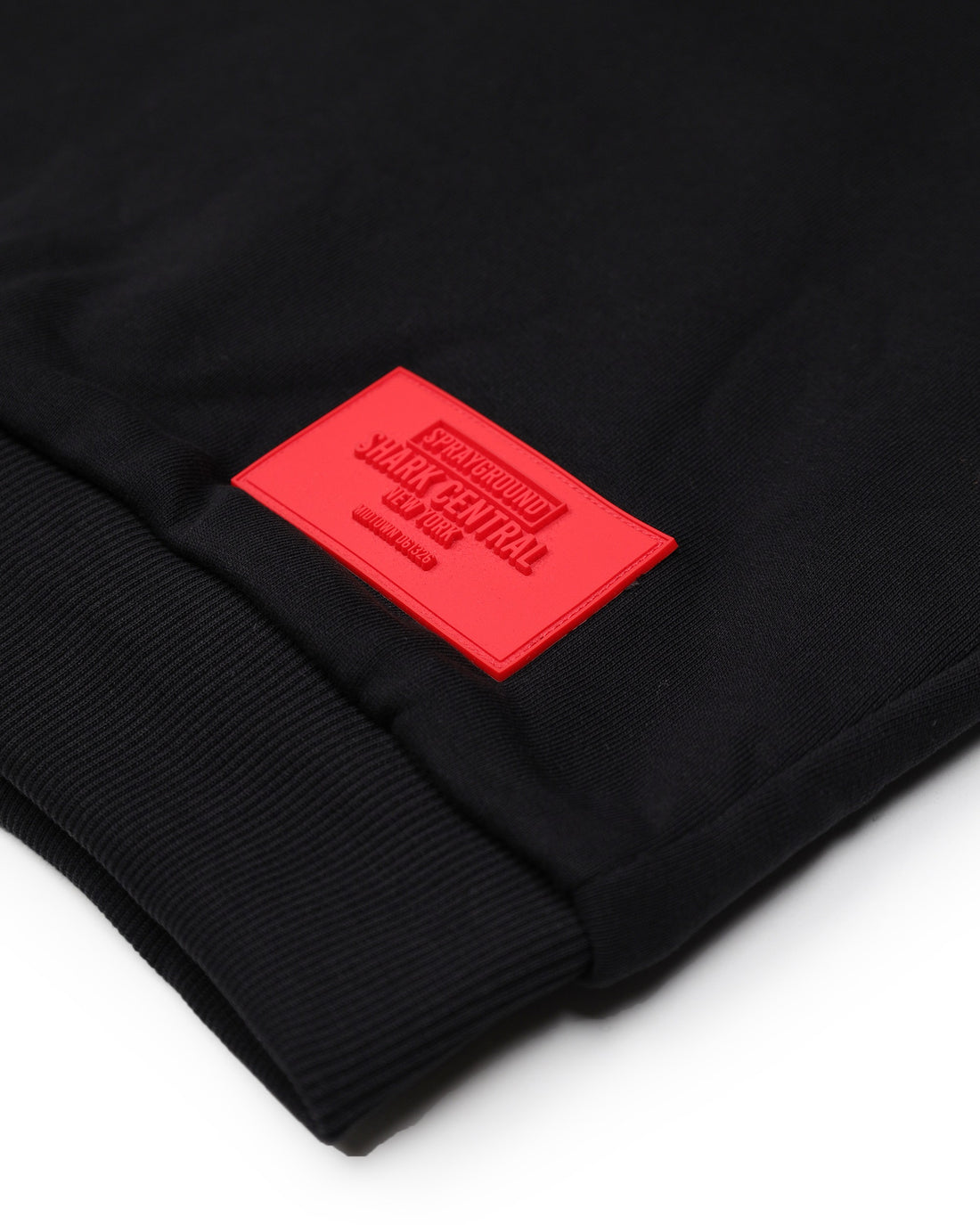 TOUCH OF RED OVER FULL-ZIP HOODIE BLACK