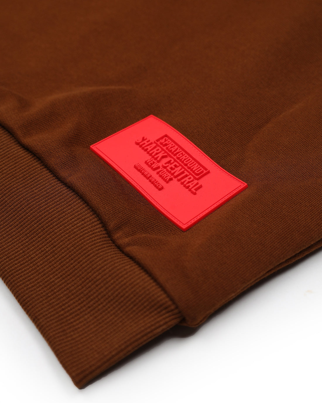 TOUCH OF RED OVER FULL-ZIP HOODIE BROWN
