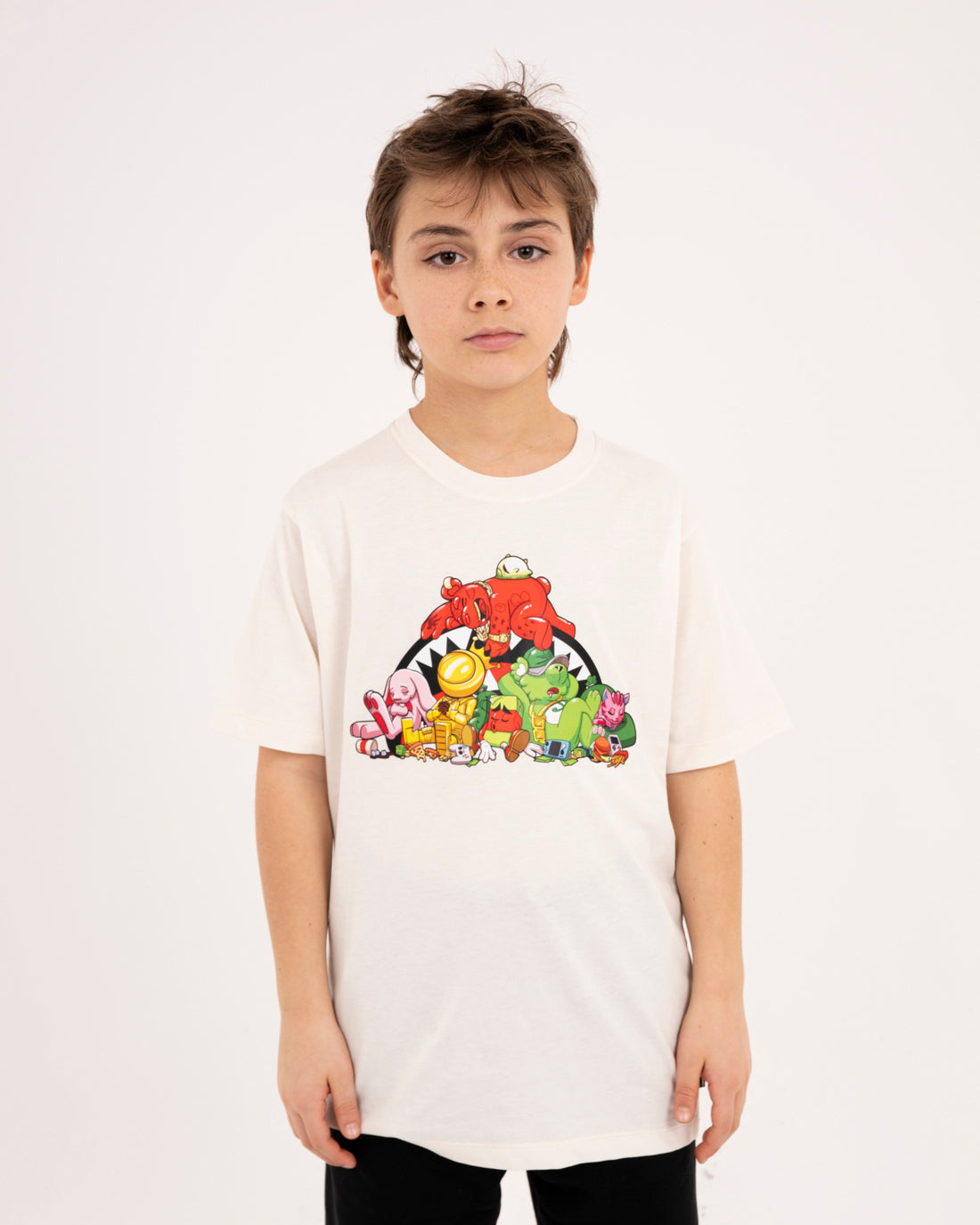 SLEEPY SPRAY SQUAD REGULAR T-SHIRT IVORY
