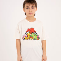 SLEEPY SPRAY SQUAD REGULAR T-SHIRT IVORY
