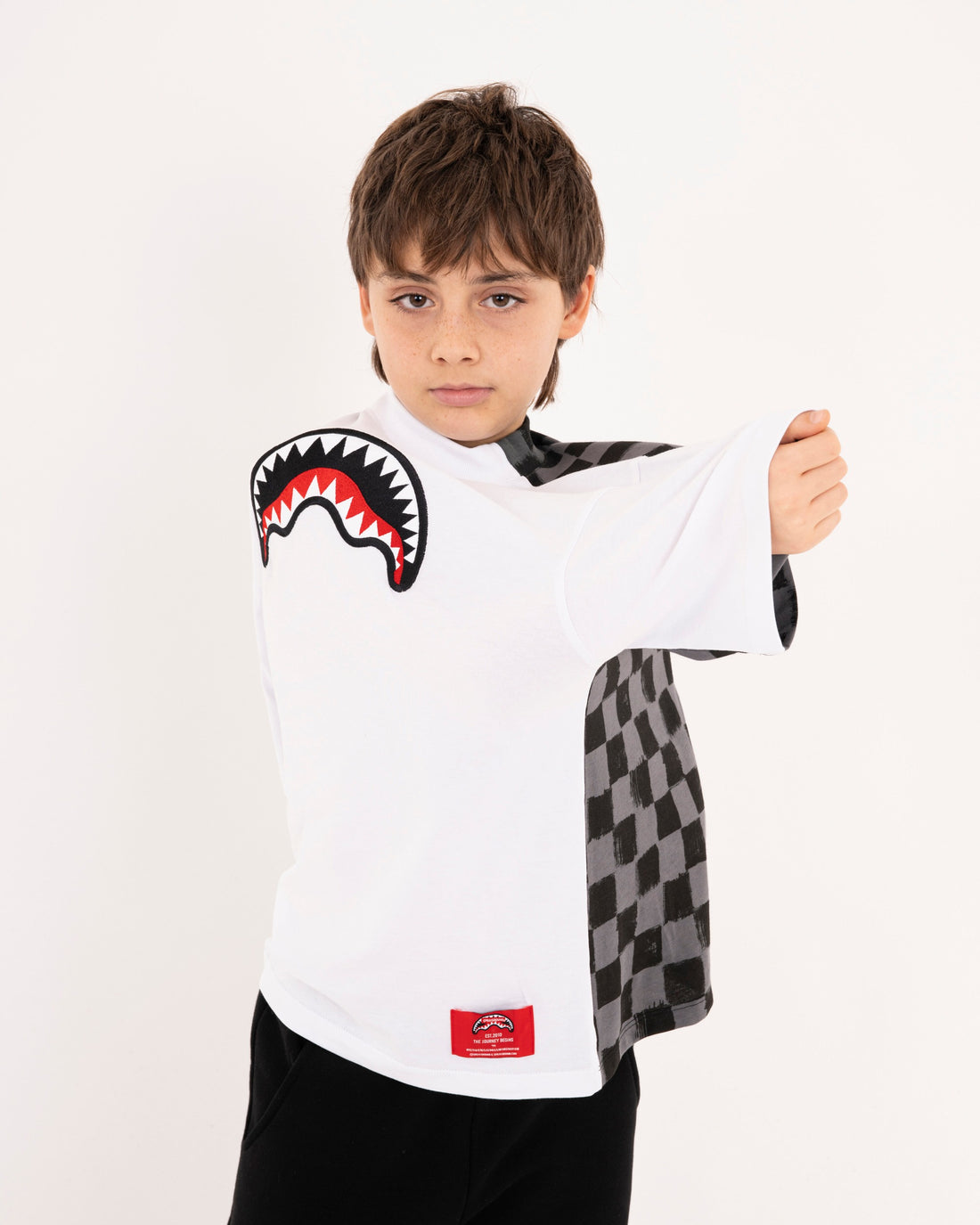 TURN AROUND OVER T-SHIRT WHITE