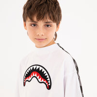 TURN AROUND OVER T-SHIRT WHITE