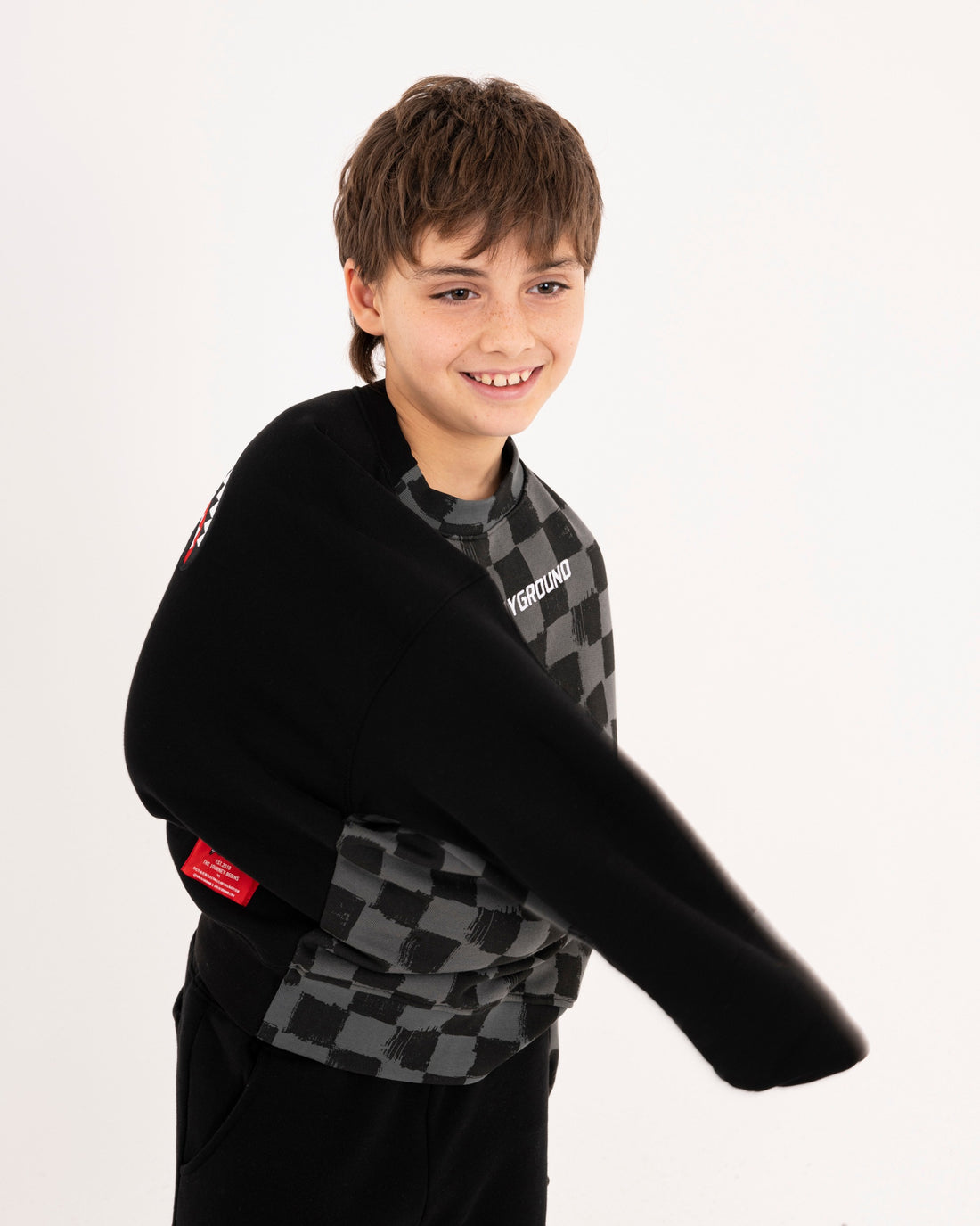 TURN AROUND PERFECT CREWNECK BLACK