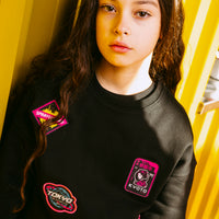 SHARK IN JAPAN OVER CREWNECK BLACK