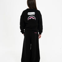 SHARK IN JAPAN OVER CREWNECK BLACK