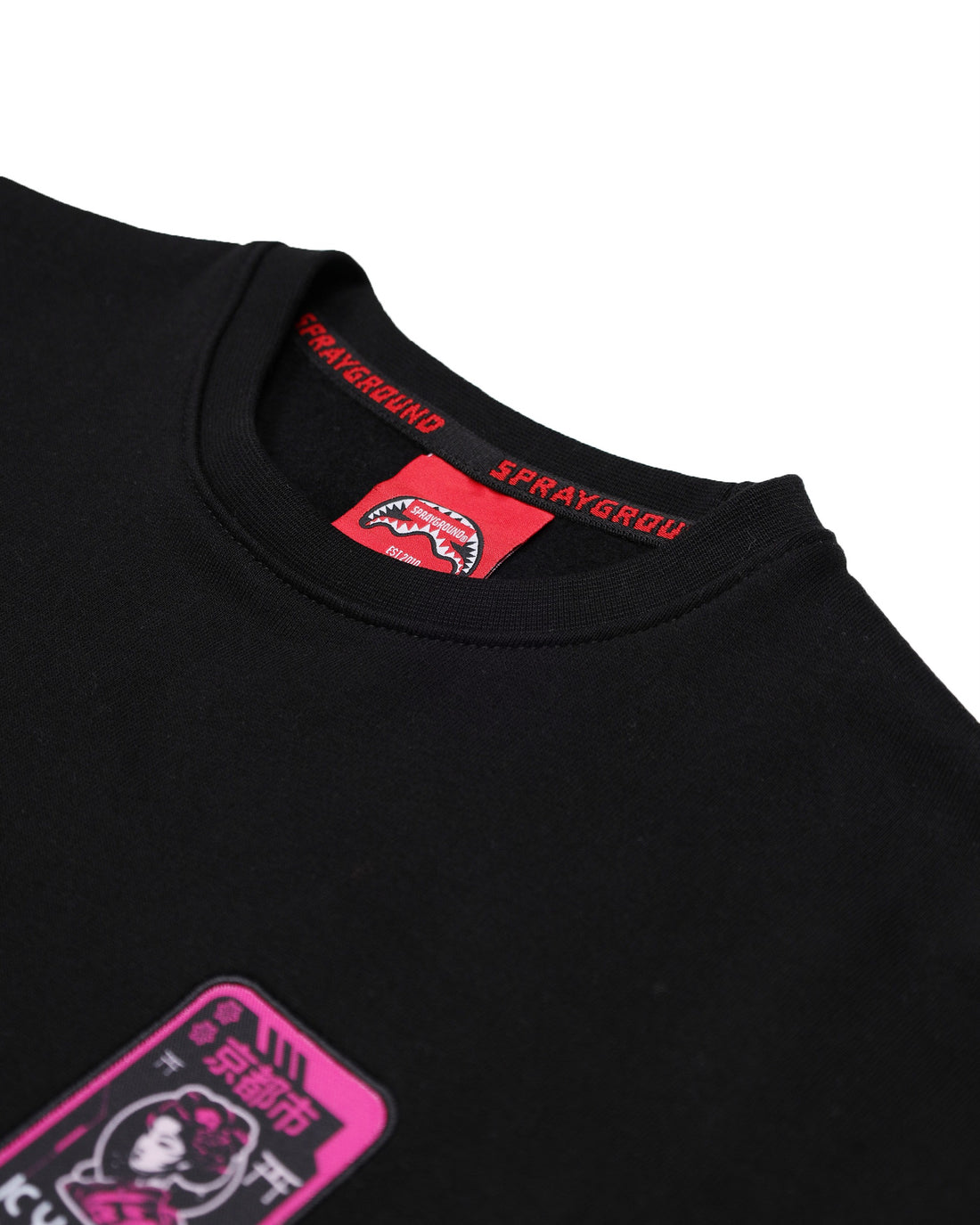 SHARK IN JAPAN OVER CREWNECK BLACK
