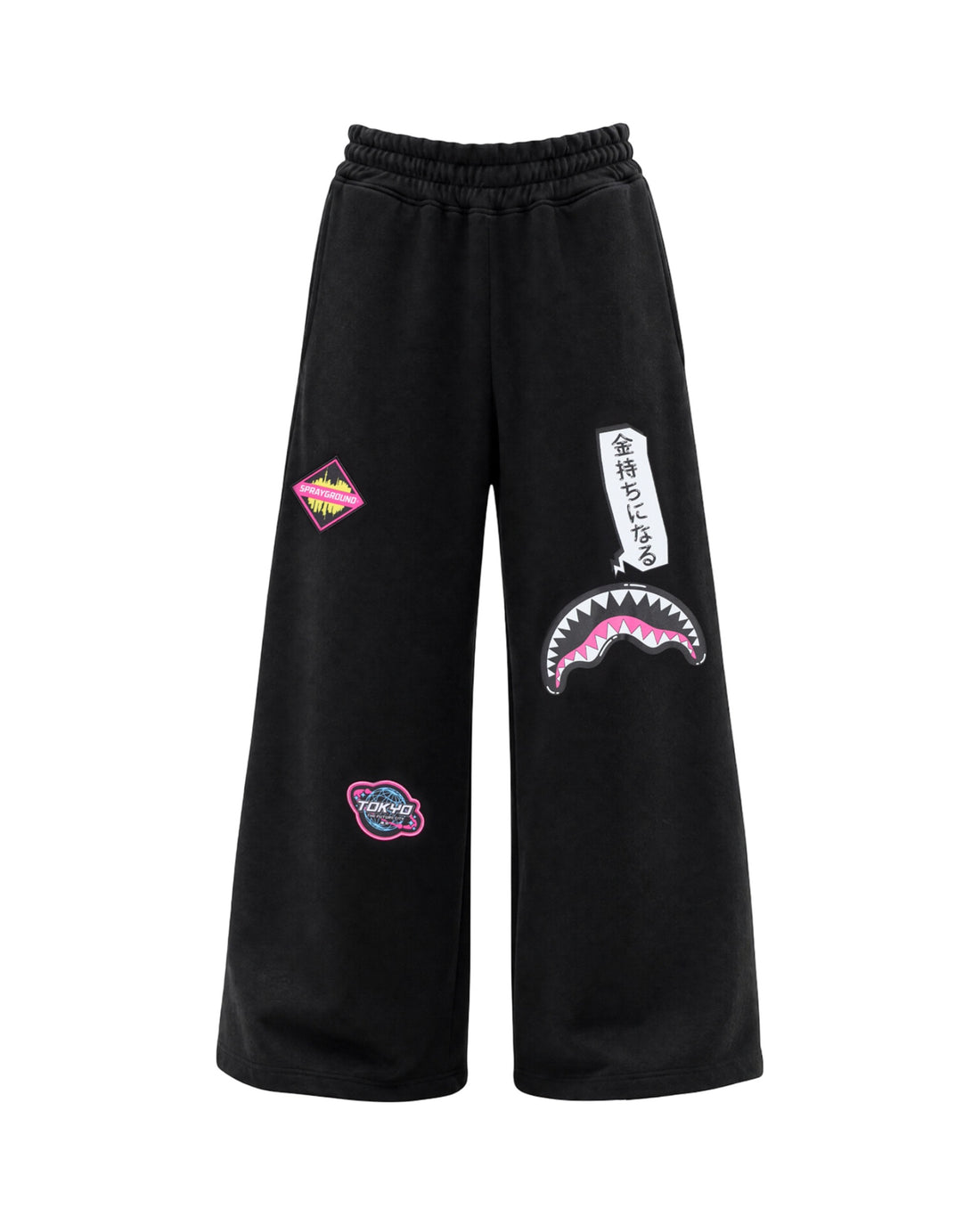 SHARK IN JAPAN PANTS BLACK
