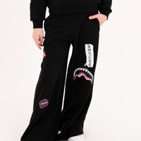 SHARK IN JAPAN PANTS BLACK