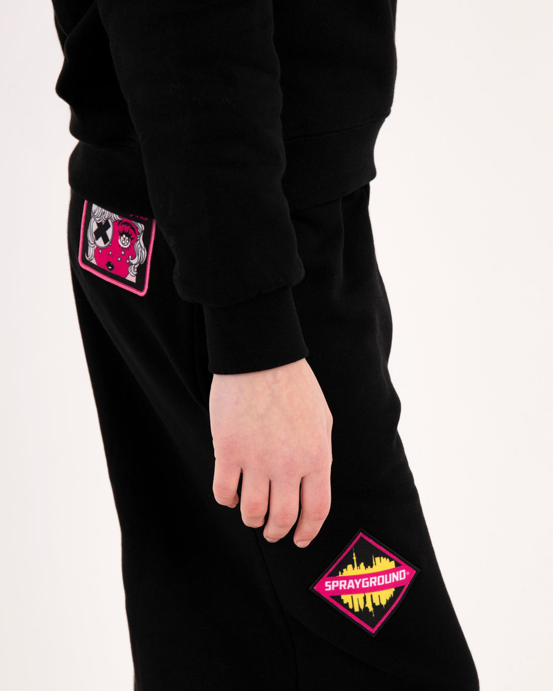 SHARK IN JAPAN PANTS BLACK