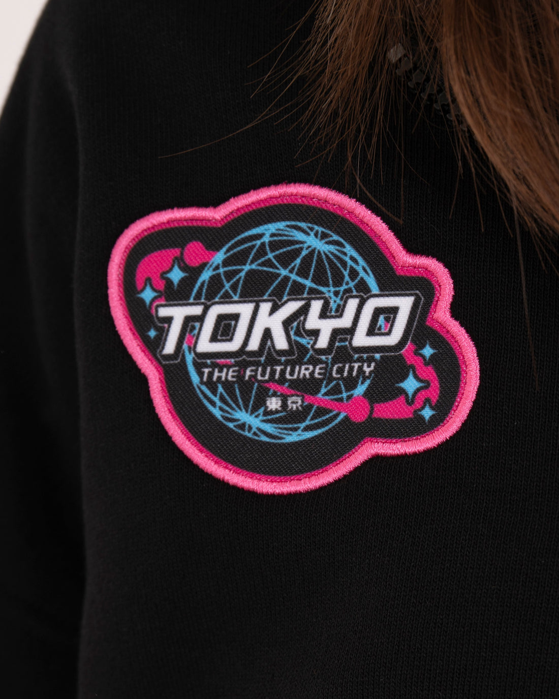 SHARK IN JAPAN OVER FULL-ZIP HOODIE BLACK