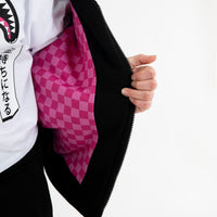 SHARK IN JAPAN OVER FULL-ZIP HOODIE BLACK