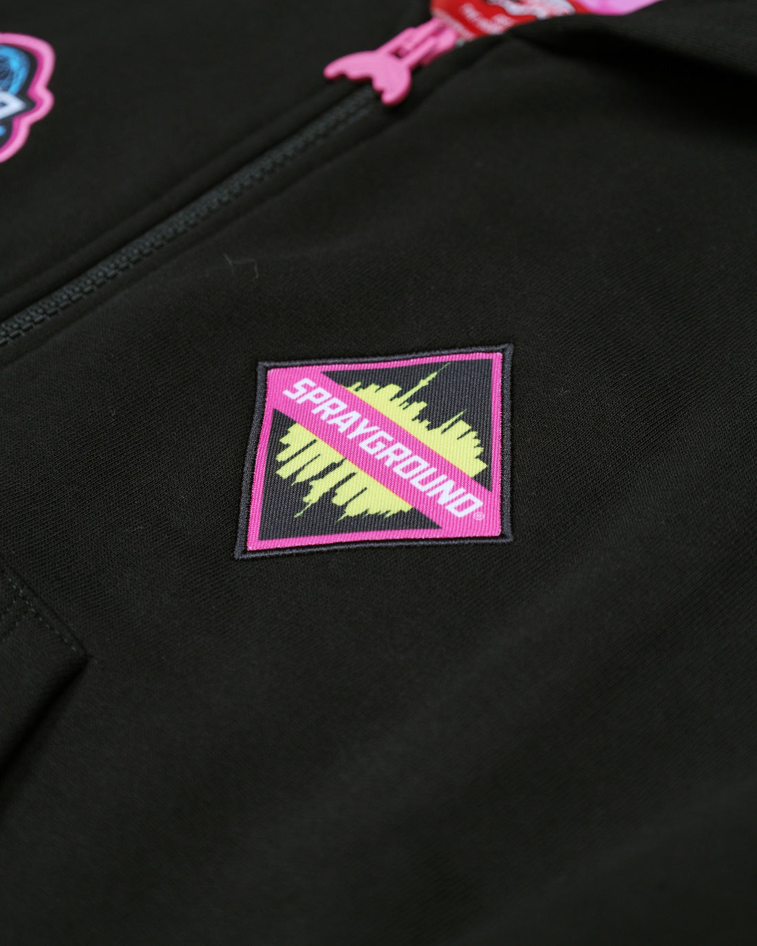SHARK IN JAPAN OVER FULL-ZIP HOODIE BLACK