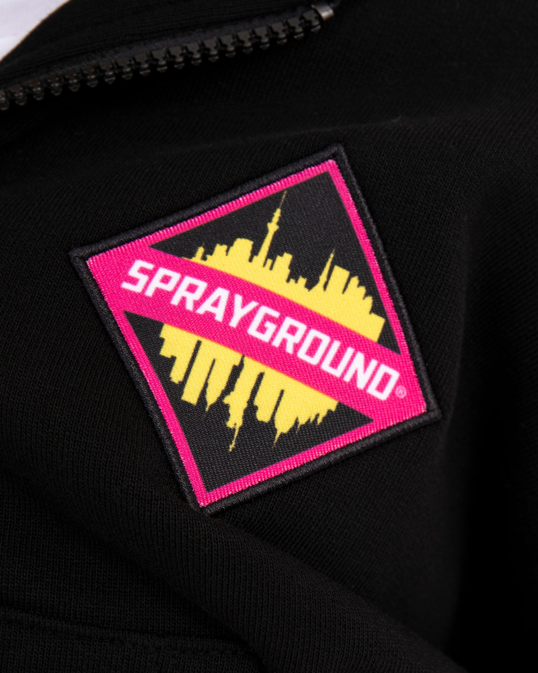 SHARK IN JAPAN OVER FULL-ZIP HOODIE BLACK